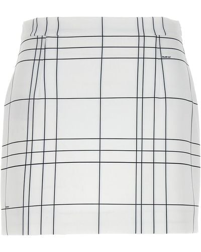 Marni Patterned Skirt Gonne Bianco/Nero