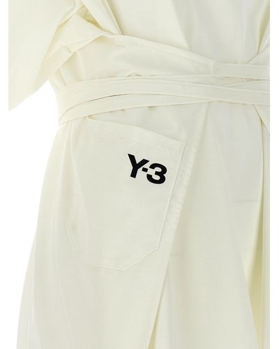 Y-3 Closure T Shirt Bianco/Nero