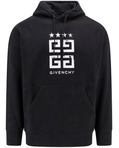 Givenchy Cotton Sweatshirt With 4g Print - Black