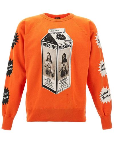 SAINT Mxxxxxx 'missing' Sweatshirt - Orange