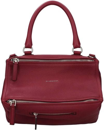 Givenchy Handbags Pandora Leather Fuchsia - Red