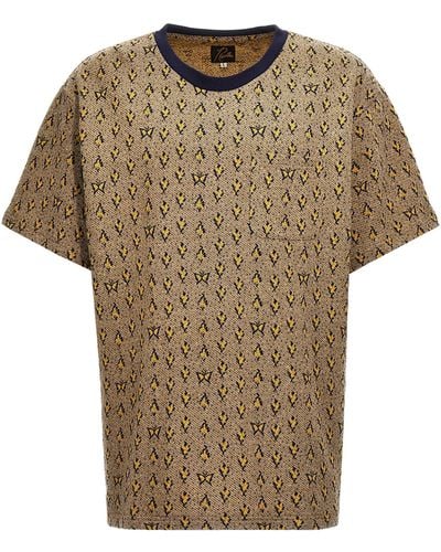 Needles Jacquard Patterned T-Shirt - Multicolour