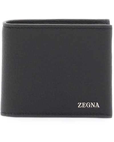 Zegna Zegna Leather Bifold Wallet - Black