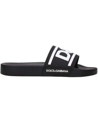 Dolce & Gabbana Slippers And Clogs Rubber - White