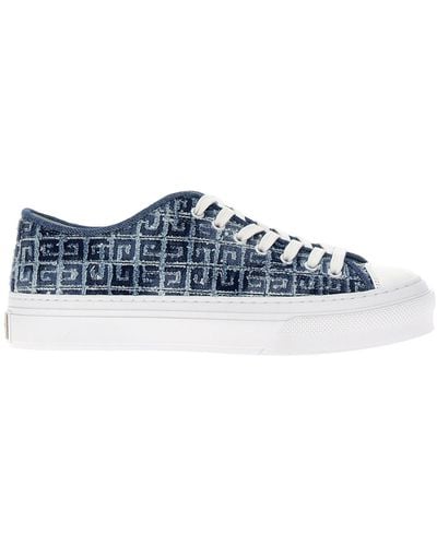 Givenchy City Low Sneakers Blu - Bianco