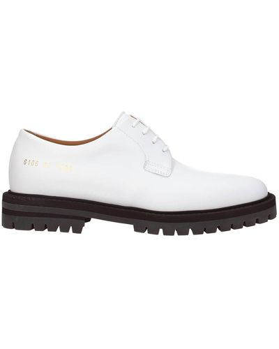 Common Projects Lace Up And Monkstrap Leather - White