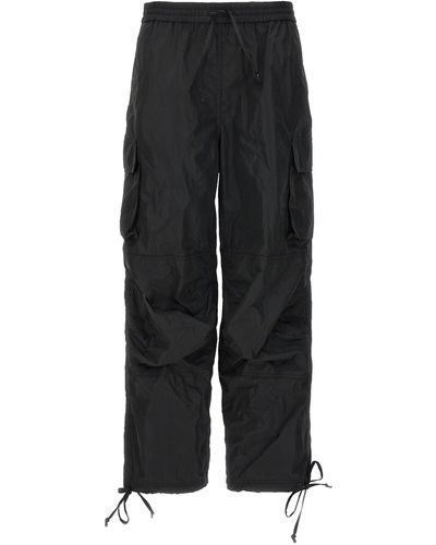 MSGM Nylon Cargo Pants - Black