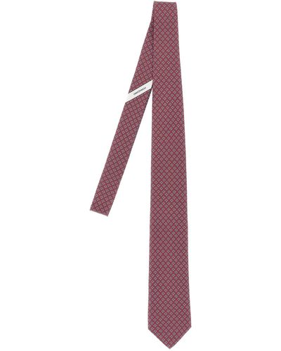 Ferragamo Tetris Cravatte Rosso - Viola