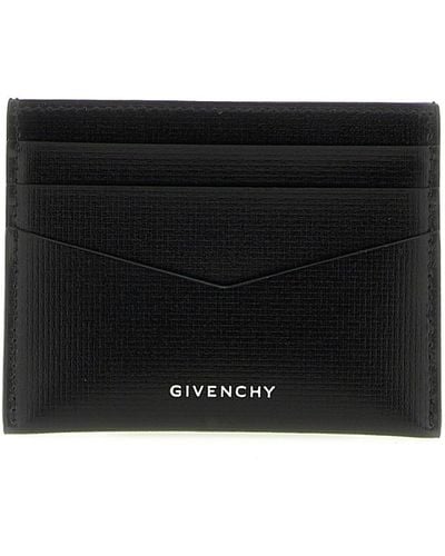 Givenchy Logo Card Holder Wallets, Card Holders - Black