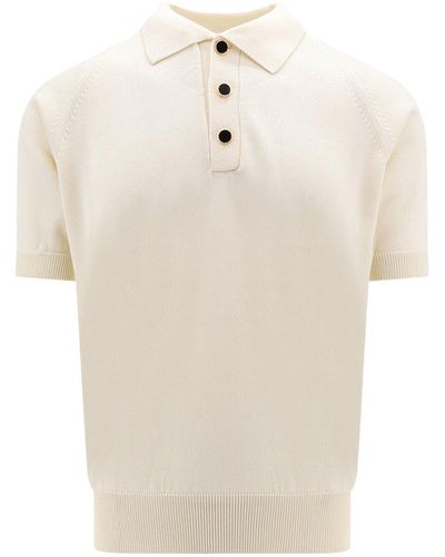 Lardini Cotton And Viscose Polo Shirt - White