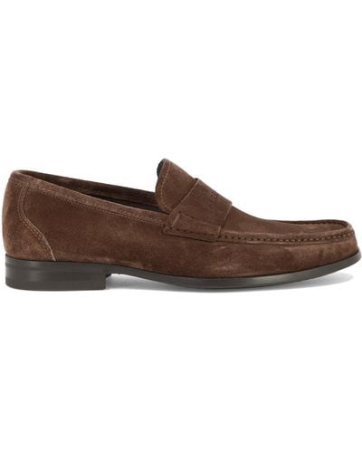 Ferragamo Dupont Loafers & Slippers - Brown