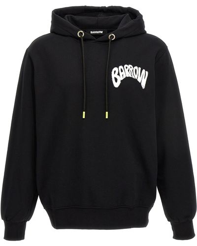 Barrow Printed Hoodie Sweatshirt - Blue