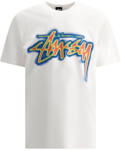 Stussy Thermal Stock T-shirts - White