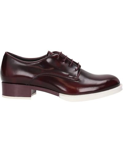 Tod's Lace Up And Monkstrap Leather Red