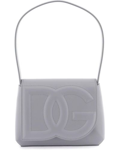 Dolce & Gabbana Borsa A Spalla Dg Logo Bag - Grigio
