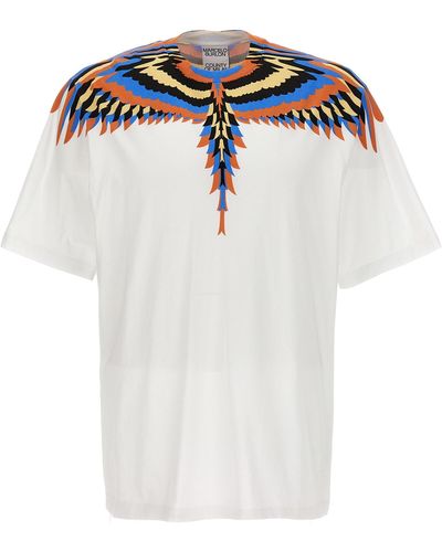 Marcelo Burlon Optical Wings T Shirt Bianco