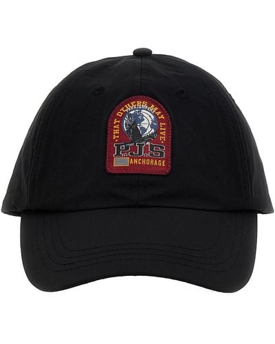 Parajumpers Logo Patch Cap Hats - Black