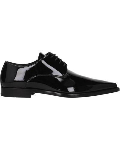 DSquared² Lace Up And Monkstrap Patent Leather - Black