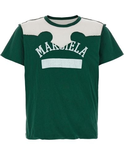 Maison Margiela Western Patchwork T Shirt Verde