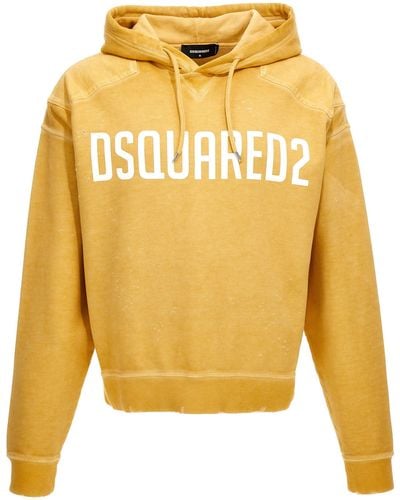 DSquared² Cipro Fit Hoodie Felpe Giallo