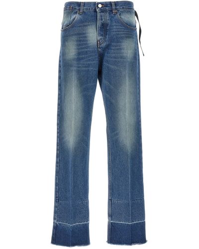 N°21 Pleated Jeans Blu