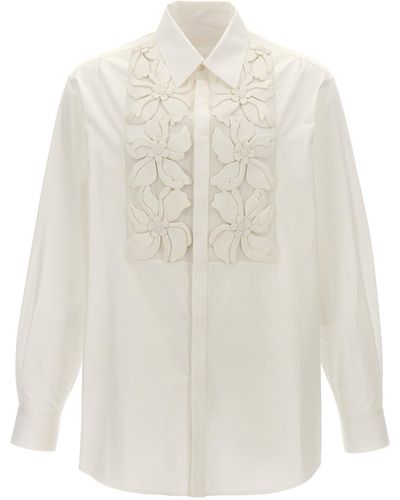 Valentino Garavani Hibiscus Shirt, Blouse - White