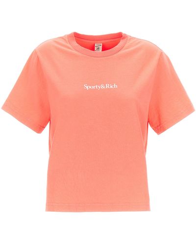 Sporty & Rich Drink More Water T-shirt - Pink