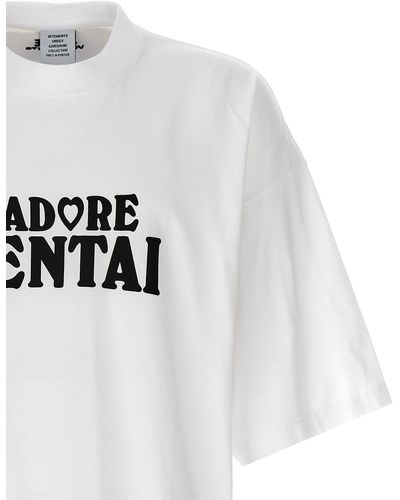 Vetements Hentai T Shirt Bianco/Nero