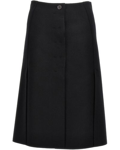 Lanvin Wool Skirt Gonne Nero