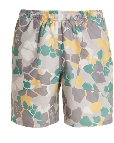 Objects IV Life Printed Swimming Trunks - Blue
