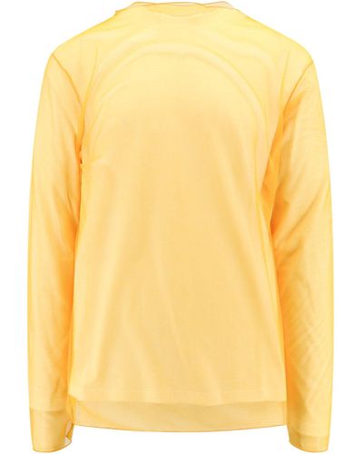 Jil Sander T-shirt in cotone t-shirt in voile - Giallo