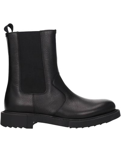 Ferragamo Ankle Boot Loreno Leather Black