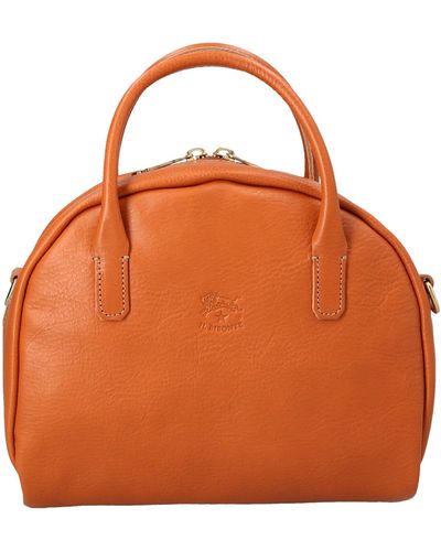 Il Bisonte 'greca' Handbag - Orange