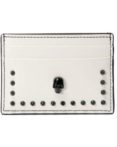 Alexander McQueen Skull Wallets & Card Holders - White