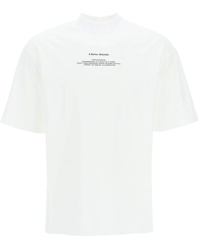 A BETTER MISTAKE T Shirt Glitch - Bianco