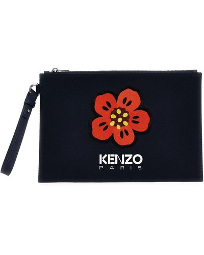 KENZO Boke Flower Clutch Blu