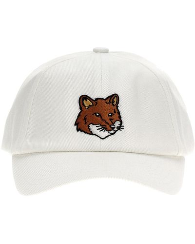 Maison Kitsuné Large Fox Head Cappelli Bianco