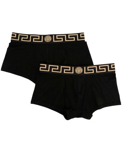Versace 2-Pack Low-Waisted Boxers - Black