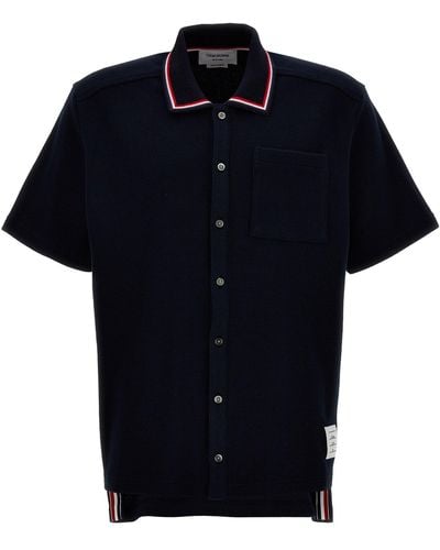 Thom Browne Cotton Knit Shirt Shirt, Blouse - Black