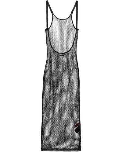 Heron Preston 'net Knit' Dress - Gray