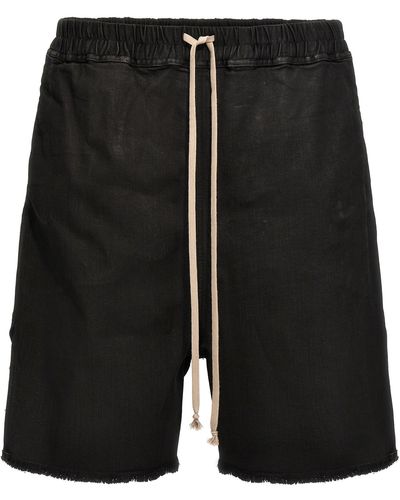 Rick Owens Long Boxers Bermuda, Short - Black