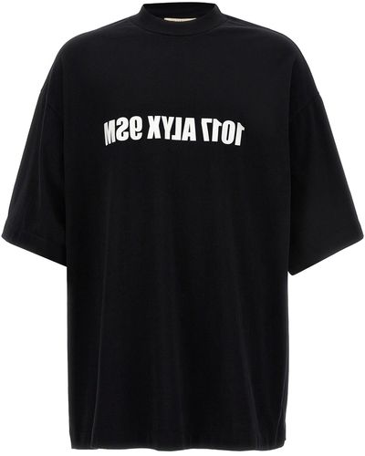 1017 ALYX 9SM Logo Print T Shirt Bianco/Nero