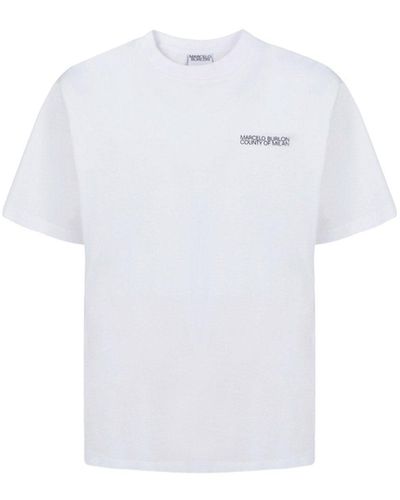 Marcelo Burlon T-Shirt Tempera Cross - Bianco
