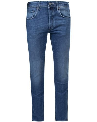 Incotex Slim Fit Stretch Cotton Jeans - Blue