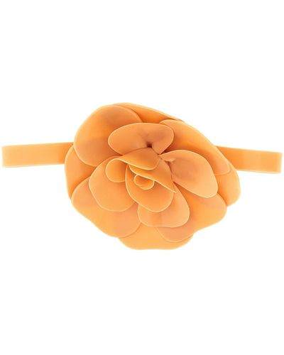 Philosophy Flower Choker Necklace Jewellery - Orange