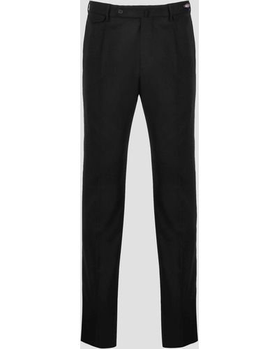 Tagliatore Wool stretch tailored trousers - Nero