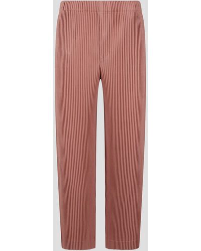 Homme Plissé Issey Miyake Mc march trousers - Rosso