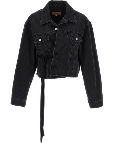 MM6 by Maison Martin Margiela Denim Jacket Blazer And Suits - Black