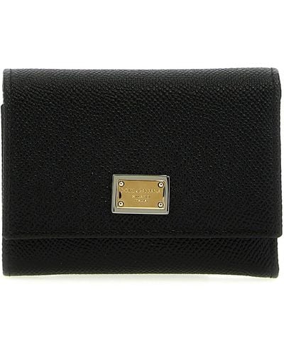 Dolce & Gabbana French Flap Wallet Wallets, Card Holders - Black