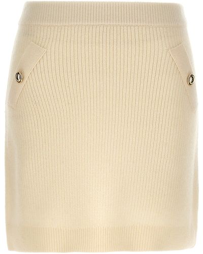 Michael Kors Knitted Skirt Gonne Bianco - Neutro